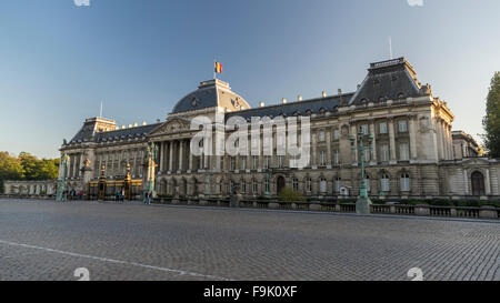 Königliche Palast von Brüssel, Belgien, an einem Winternachmittag. Stockfoto