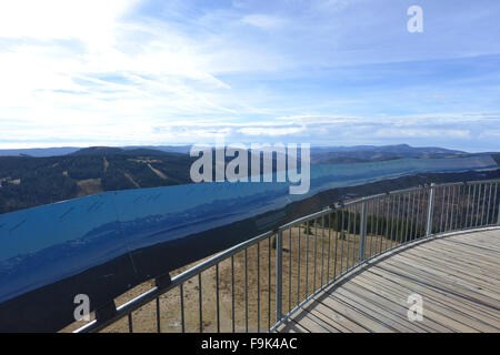 Aussichtspunkt am Feldberg Berg, Schwarzwald, Landkreis Breisgau-Hochschwarzwald, Baden Württemberg, Deutschland Stockfoto