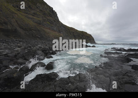 Naturpool, Ponta da Ferraria, São Miguel, Azoren, portugal Stockfoto