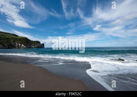 Praia Dos Moinhos, São Miguel, gewesen, portugal Stockfoto