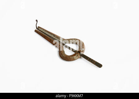 Carnatic Perkussion Musikinstrument. Auch bekannt als Maultrommel. Indien Stockfoto