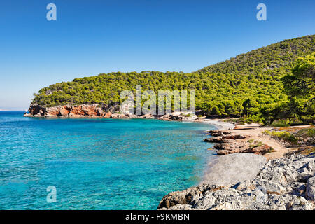 Dragonera Strand in Agistri Island, Griechenland Stockfoto