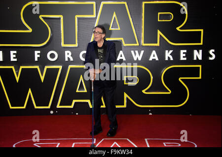 Peter Mayhew in der "Star Wars: das Erwachen der macht-Premiere in London Stockfoto