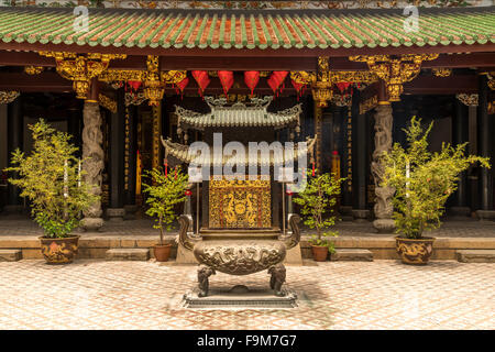 Die taoistische Thian Hock Keng Tempel oder Tempel der himmlischen Glückseligkeit in Chinatown, Singapur, Asien Stockfoto