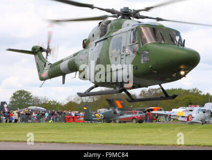 Westland Lynx AH7 betrieben von der Army Air Corps Airfield Abingdon, Oxfordshire, Vereinigtes Königreich während der Luft & Country-Show Stockfoto