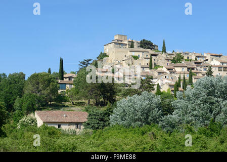 Hilltop Village von Ansouis im Regionalpark Luberon Vaucluse Provence Frankreich Stockfoto