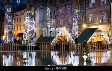 Weihnachten Imarket in Varna, Bulgarien Stockfoto