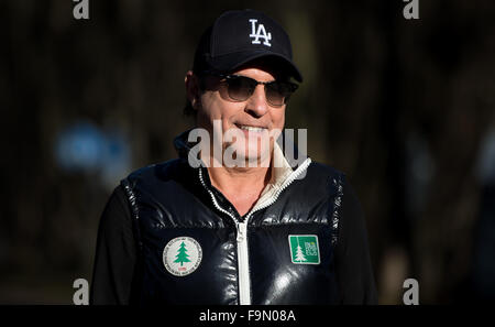 München, Deutschland. 14. Dezember 2015. Sänger Peter Schilling posiert für den Fotografen in München, Deutschland, 14. Dezember 2015. Foto: SVEN HOPPE/DPA/Alamy Live-Nachrichten Stockfoto