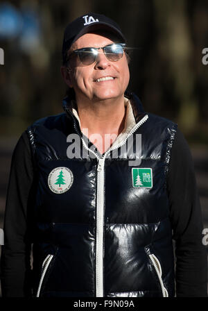 München, Deutschland. 14. Dezember 2015. Sänger Peter Schilling posiert für den Fotografen in München, Deutschland, 14. Dezember 2015. Foto: SVEN HOPPE/DPA/Alamy Live-Nachrichten Stockfoto