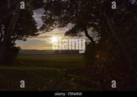 Abend-Blick in Huddersfield, Yorkshire Stockfoto