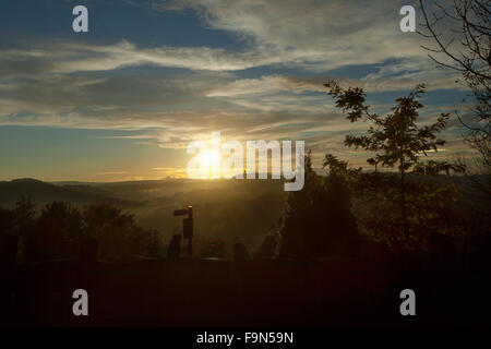 Abend-Blick in Huddersfield, Yorkshire Stockfoto