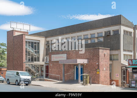 BLOEMFONTEIN, Südafrika, 16. Dezember 2015: The South African National Blood Services Niederlassungen in Bloemfontein, die Hauptstadt ci Stockfoto