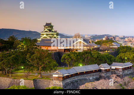 Kumamoto, Japan auf Burg Kumamoto. Stockfoto