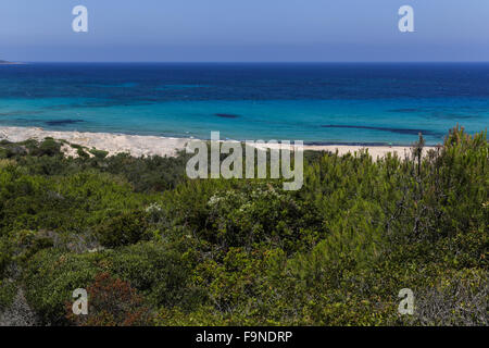 Lu Littaroni Strand in Sardinien, Italien. Stockfoto