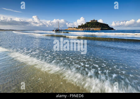 Wahrzeichen St. Michaels Mount, Cornwall Stockfoto