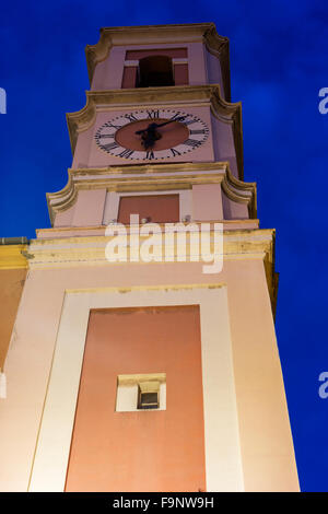 Tour de l ' Horloge in alte Stadt von Nizza, Frankreich Stockfoto