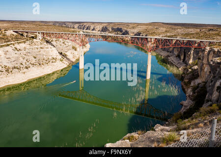 Der Pecos River High bridge auf uns 90 in der Nähe von Langtry, Texas Stockfoto