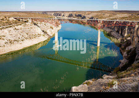 Der Pecos River High bridge auf uns 90 in der Nähe von Langtry, Texas Stockfoto