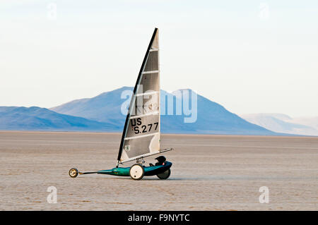 Land Segeln bei Alvord See Playa in Harney County Oregon (Herr/PR) Stockfoto