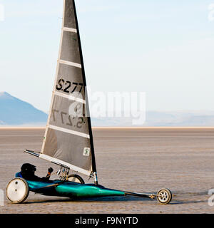 Land Segeln bei Alvord See Playa in Harney County Oregon (Herr/PR) Stockfoto