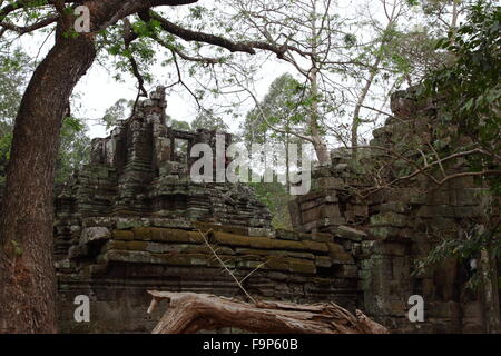 Preah Pithu Gruppe Angkor Thom Siem Reap Kambodscha Stockfoto