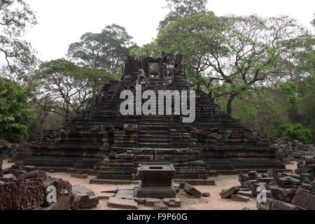 Preah Pithu Gruppe Angkor Thom Siem Reap Kambodscha Stockfoto