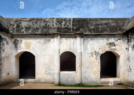 Alte holländische Festung Ruine aus Chennai, Indien Stockfoto