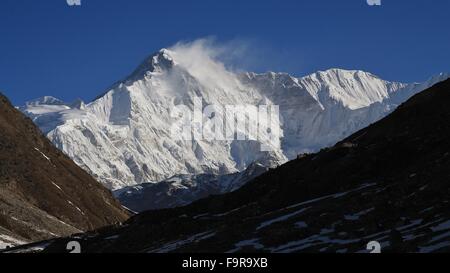 Morgen in Gokyo, Ansicht von Mt Cho Oyu Stockfoto