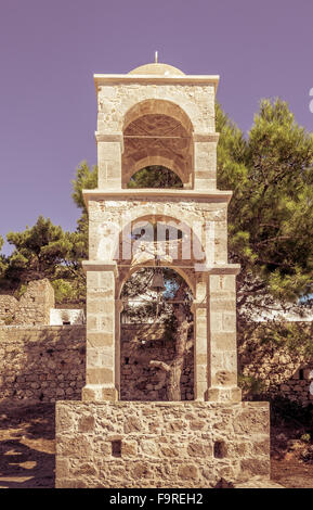 Stone Glockenturm auf der griechischen Insel Kos Stockfoto