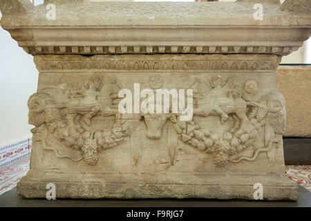 Ägypten, Schreck Schwarzmeerküste, Kastamonu, Archaeologisches Museum, Sarkophag. Stockfoto