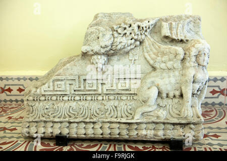 Ägypten, Schreck Schwarzmeerküste, Kastamonu, Archaeologisches Museum, Reliefstein. Stockfoto