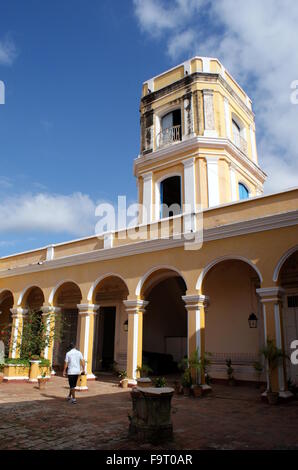 Wachturm und Innenhof des Palazzo Cantero, Trinidad, Kuba Stockfoto