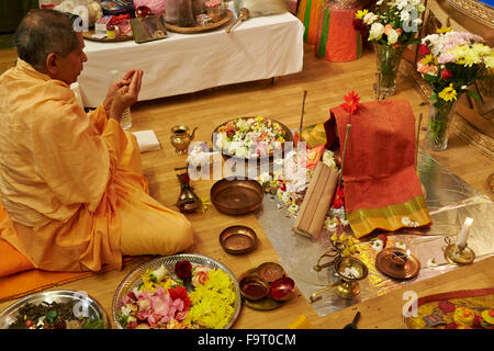 Durga Puja-Feier in Paris. Stockfoto