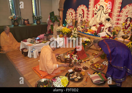 Durga Puja-Feier in Paris. Stockfoto