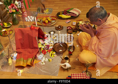 Durga Puja-Feier in Paris. Stockfoto