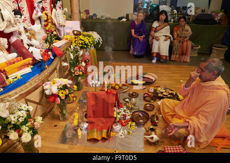 Durga Puja-Feier in Paris. Stockfoto