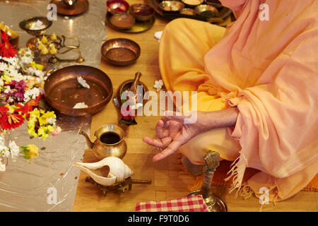 Durga Puja-Feier in Paris. Stockfoto