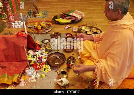 Durga Puja-Feier in Paris. Stockfoto