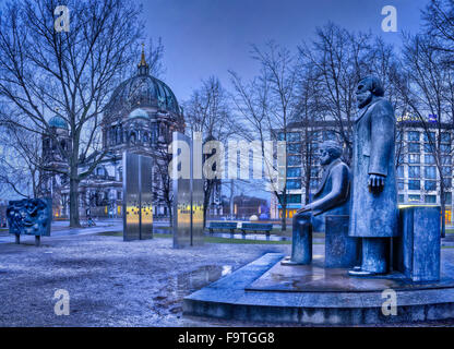 Marx-Engels-Denkmal, Berlin, Deutschland, Europa Stockfoto