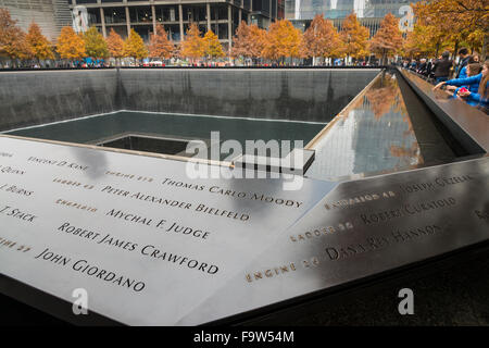 World Trade Center 9/11 Memorial, New York, USA Stockfoto