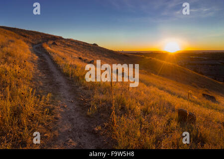 Sunrise Table Top Mesa Trail, Golden, Colorado USA Stockfoto