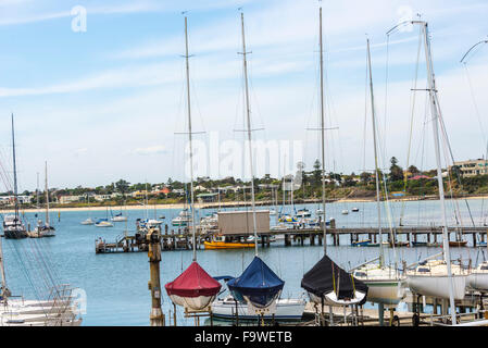 Yachting Marina Sandringham Victoria austraia Stockfoto