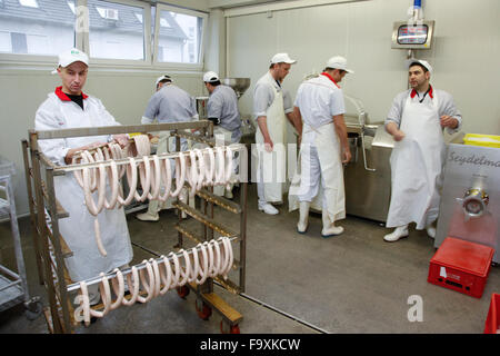 Metzger während ihrer Ausbildung. Stockfoto