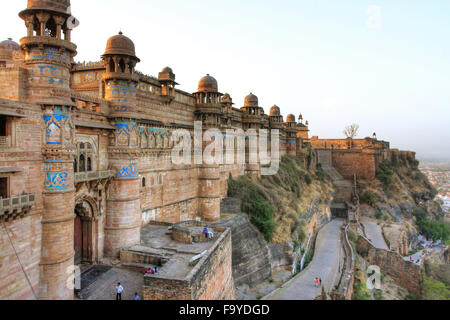 GWALIOR FORT, MADHYA PRADESH, INDIEN Stockfoto