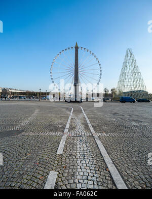 Frankreich, Paris, Place De La Concorde - Grande Roue Stockfoto