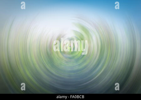 Abstrakte Spin Blur Hintergrund von Green Field, Fotoarchiv Stockfoto