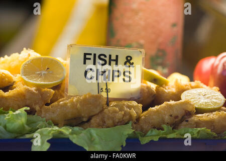 Tradition britischen Fish &amp; Chips Stockfoto