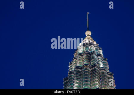 Petronas sind die höchsten Twin-Gebäude der Welt (451,9 m) Stockfoto