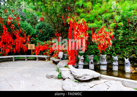 Yao-Bergbahn, Karst Peaks, einer von Chinas beliebteste touristische Bereiche Seen, autonome Region Guangxi Zhuang, VR China, China Stockfoto