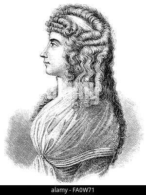 Charlotte Albertine Ernestine von Stein, 1742-1827, einer Hofdame am Hof in Weimar und ein enger Freund Goethe, er Stockfoto